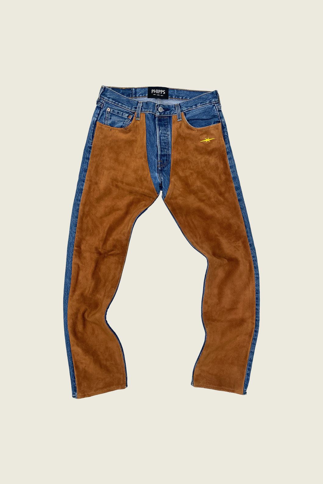 CHAP JEANS TAN SUEDE ON BLUE 0005 -30-